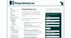 Desktop Screenshot of michiganbankruptcy.com