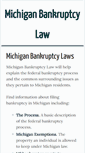 Mobile Screenshot of michiganbankruptcy.com