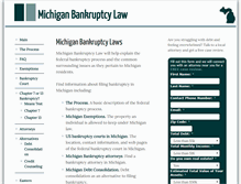 Tablet Screenshot of michiganbankruptcy.com